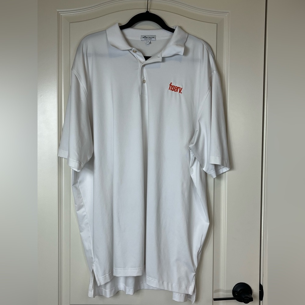 Peter Millar White Polo Shirt Classic Style